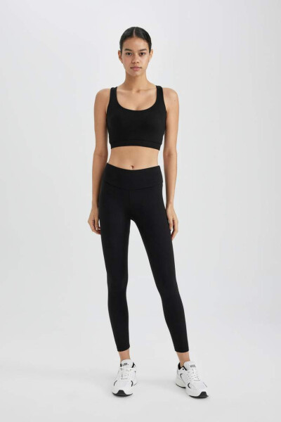 DeFactoFit High-Waisted Sport Leggings Black - 7