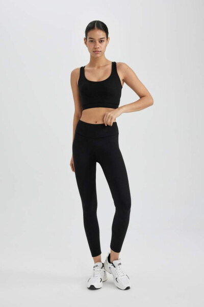 DeFactoFit High-Waisted Sport Leggings Black - 8