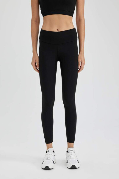 DeFactoFit High-Waisted Sport Leggings Black - 10