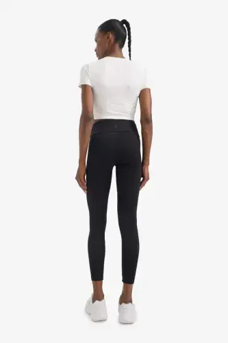 DeFactoFit High-Waisted Sport Leggings Black - DEFACTO (1)
