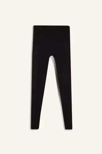 DeFactoFit High-Waisted Sport Leggings Black - 3
