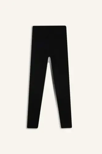DeFactoFit High-Waisted Sports Leggings Black - 10