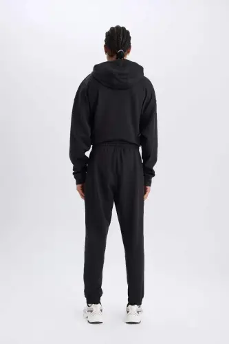 DeFactoFit NBA Los-Anjeles Leykers Jogger sport shim standart fit cho'ntakli elastik bantli etak skuba dayver mato - qora - 2