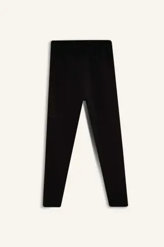 DeFactoFit NBA Miami Heat Thick Jogger Sweatpants Standard Fit Pocketed Elastic Waistband Hem-Black - 6