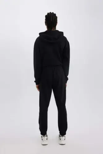 DeFactoFit NBA Wordmark Qalin Jogger Sport Shim Standart Qulay Cho'ntakli Rezinkali Paça-Qora - 2