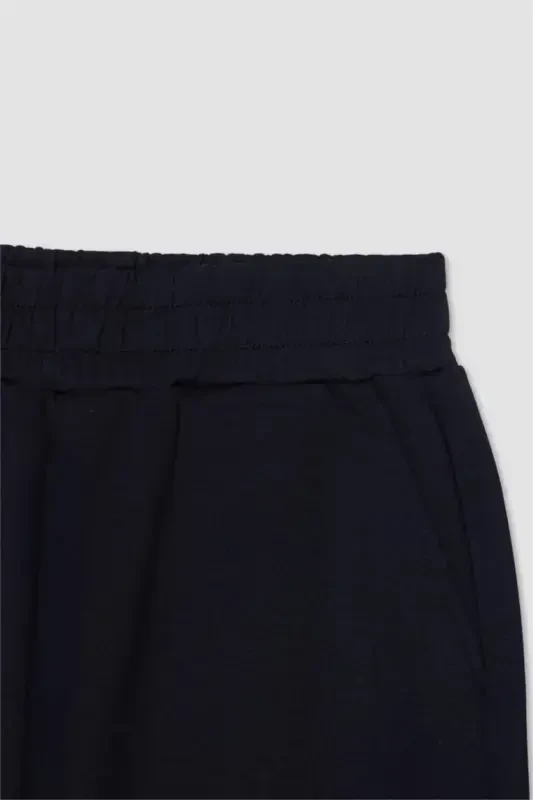 DeFactoFit Oversize широкие спортивные штаны с двумя карманами, джоггеры, стандартная длина, ткань для подводного плавания - черный - 2