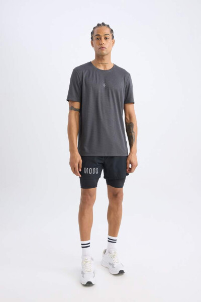 DeFactoFit Slim Fit Athletic Woven Shorts Black - 3