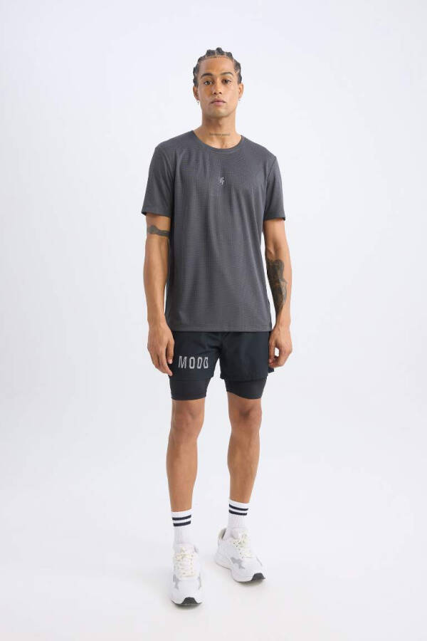 DeFactoFit Slim Fit Athletic Woven Shorts Black - 3