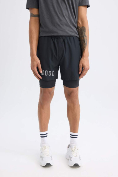 DeFactoFit Slim Fit Athletic Woven Shorts Black - 4