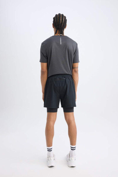 DeFactoFit Slim Fit Athletic Woven Shorts Black - 5