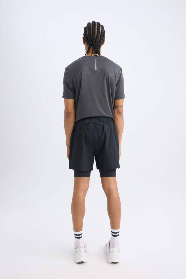 DeFactoFit Slim Fit Athletic Woven Shorts Black - 5