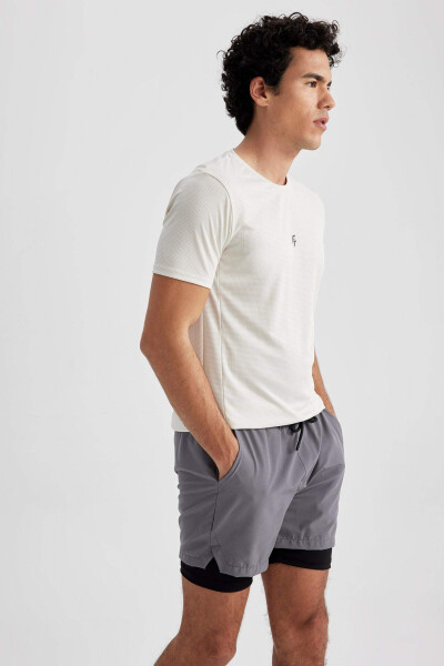 DeFactoFit Slim Fit Bosilganli Sport Tişört - 14