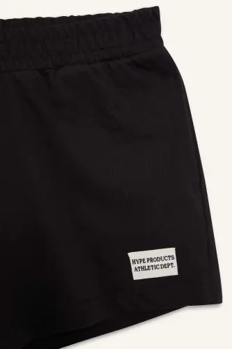 DeFactoFit Slim Fit Bosma Shorti Qora - 3