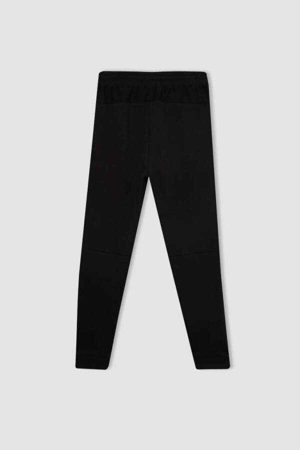 DeFactoFit Slim Fit Çift Cepli Standart Paça Skuba Dalgıç Kumaş Jogger Eşofman Altı Siyah - 9