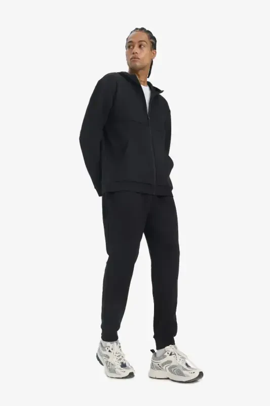 DeFactoFit Slim Fit Double Pocket Standard Leg Scuba Diving Fabric Jogger Sweatpants Black - 5