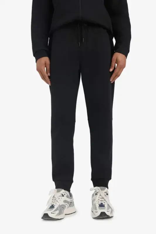 DeFactoFit Slim Fit Ikki Cho'ntakli Standart Oyoqli Skuba Suv O'ynaydigan Mato Jogger Shimim Qora - 6