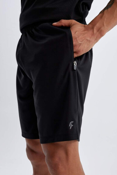 DeFactoFit Slim Fit Sports Shorts Black - 5