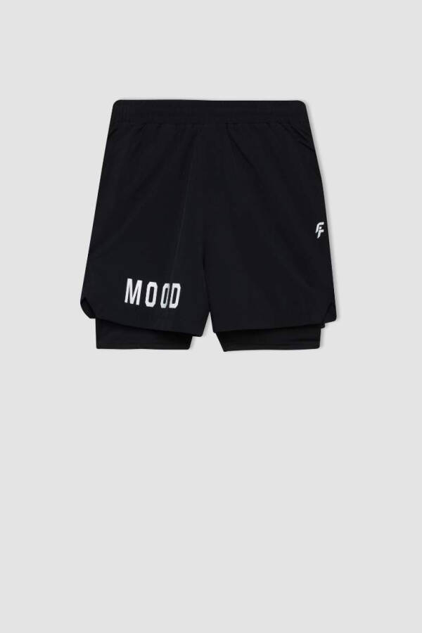 DeFactoFit Slim Fit Sports Woven Shorts Black - 3