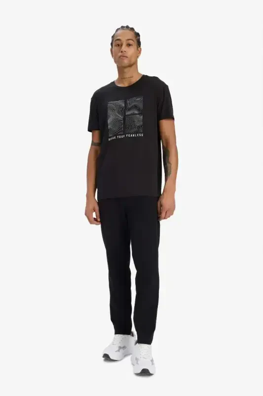 DeFactoFit Slim Fit Tor Qisqichli Ikki cho'ntakli Standart Oyoqli Elastik Multifunktsional Sportchi Jogger-Qora - 4