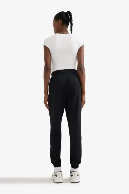 DeFactoFit Sportchi Jogger Yengil Sport Shim Standart Fit Modal Ikki Cho'ntakli Asosiy Tekis-Qora - 6