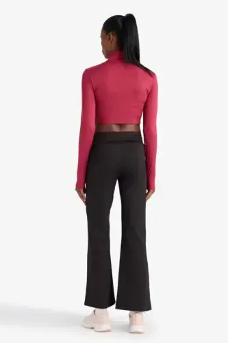 DeFactoFit Спортивные джоггеры, широкие штаны, базовая однотонная модель из ткани «скуба», черные - 6