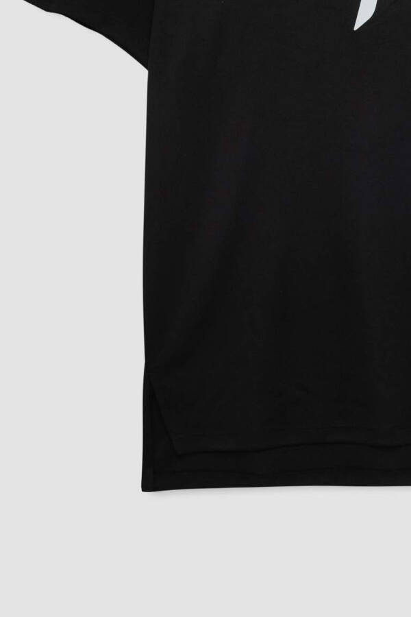 DeFactoFit Standard Fit Crew Neck Athletic Short Sleeve Heavyweight T-Shirt Black - 7