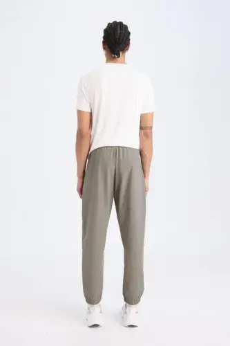 DeFactoFit To'quv Elastik Multifonksional Sportchi Jogger Sport Shim Slim Fit Tor Kesim Ikki Cho'ntakli-Haki - 3