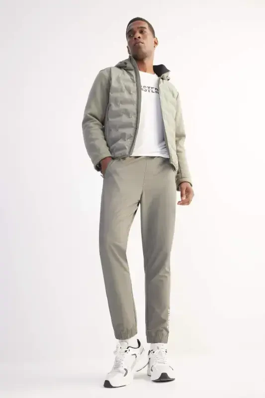 DeFactoFit To'quv Elastik Multifonksional Sportchi Jogger Sport Shim Slim Fit Tor Kesim Ikki Cho'ntakli-Haki - 5