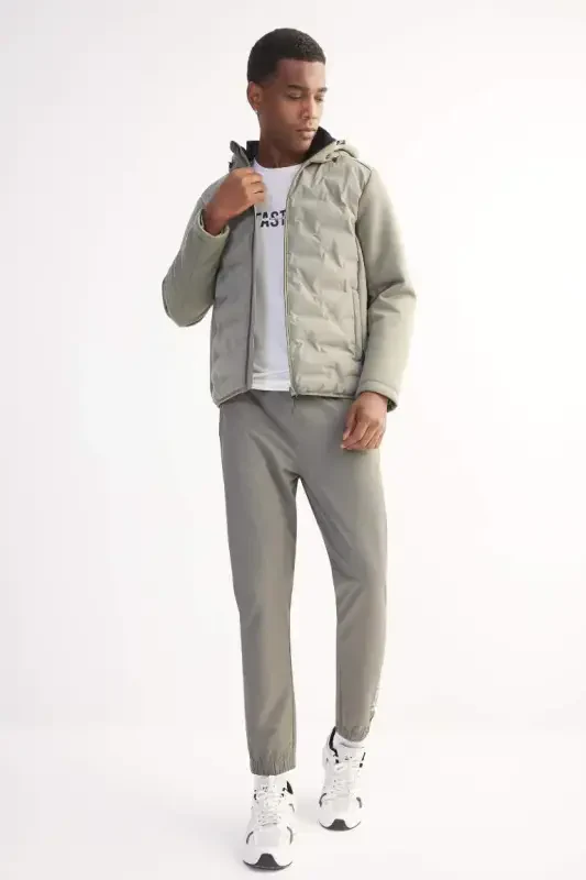 DeFactoFit To'quv Elastik Multifonksional Sportchi Jogger Sport Shim Slim Fit Tor Kesim Ikki Cho'ntakli-Haki - 6