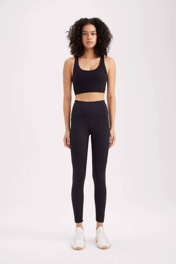 DeFactoFit Waist-Cinching Leggings Black - 7