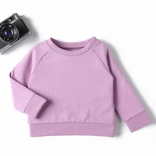 DEFAHN Toddler Baby Pullover Sweatshirt,Long Sleeve Infant Boy Girl Crewneck Active Tshirts 6 Month-3Y - 2
