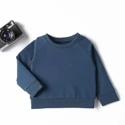 DEFAHN Toddler Baby Pullover Sweatshirt,Long Sleeve Infant Boy Girl Crewneck Active Tshirts 6 Month-3Y - 2