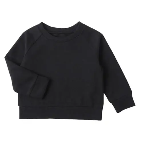 DEFAHN Toddler Baby Pullover Sweatshirt,Long Sleeve Infant Boy Girl Crewneck Active Tshirts 6 Month-3Y 