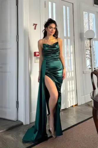 Degaje Yaka Yirtmachli Abiye 582243-ZÜMRÜT - SINDIMODA (1)