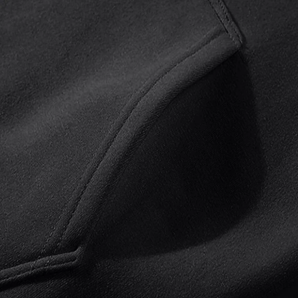 DeHolifer Unisex 2 PC Sweatsuit Set Men Women Oversized Long Sleeve Hoodies Pullover Sweatshirt Tracksuit Jogger Sweatpants Black M - 4