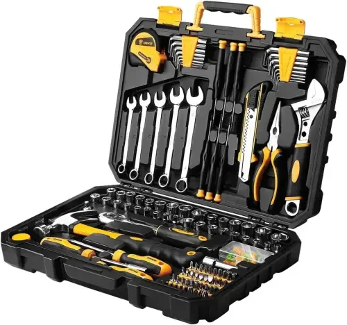 DEKO 158 Piece Tool Set-General Household Hand Tool Kit,Auto Repair Tool Set, with Plastic Toolbox Storage Case - 8