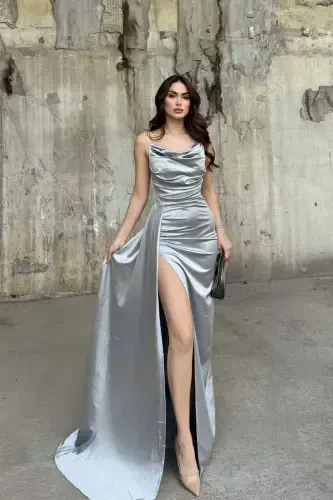 Degaje Yaka Yırtmaçlı Abiye 582243 - SINDIMODA (1)