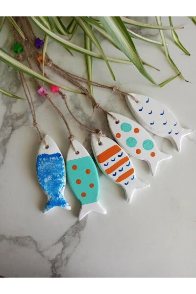 Dekoratif Desenli Balık Duvar Süsü - Modazone