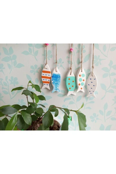 Dekoratif Desenli Balık Duvar Süsü - Modazone (1)