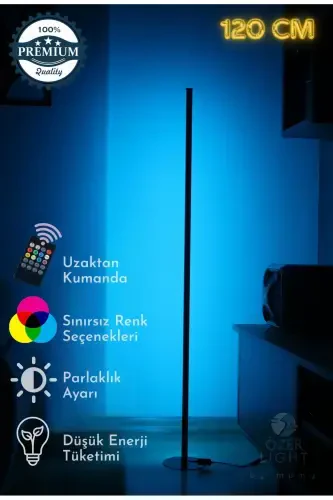 Dekoratif Köşe Led Lambader Rgb Kumandalı 16 Renk Ayaklı 120 cm. - 1