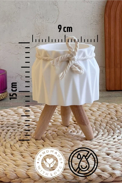 Dekorativ G'o'za, Ikki Don Beton G'o'za To'plamı, Dekorativ Kaktus Va Sukulent G'o'zasi - 3