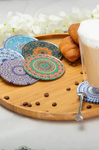 Dekorativ stakan tagliklari 6 dona metall yuqori qismi Knid - 6