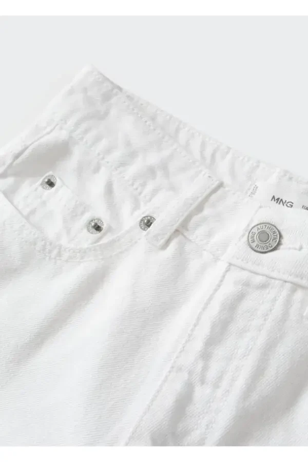 Dekorativ yirtiqli to‘g‘ri kesimli jinsi - 7