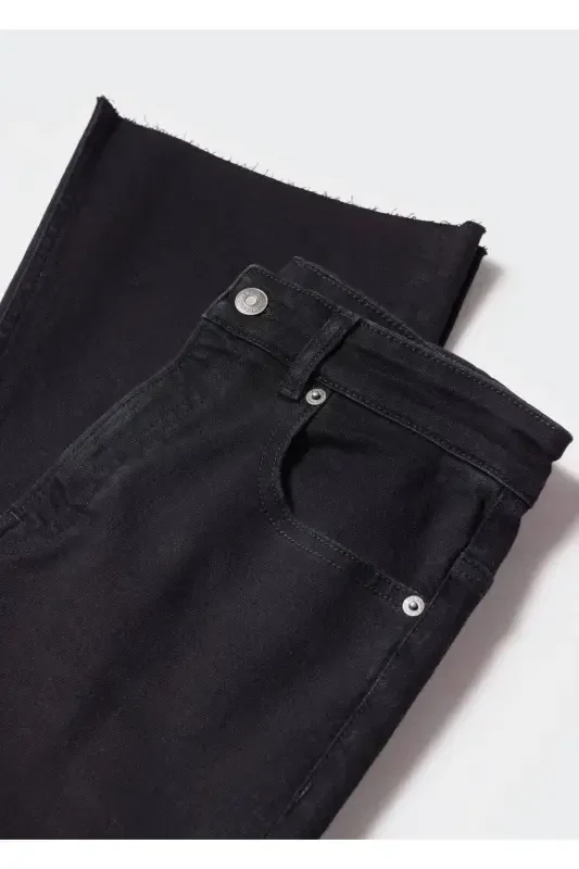 Dekorativ yirtiqli toʻgʻri kesimli jinsi - 7