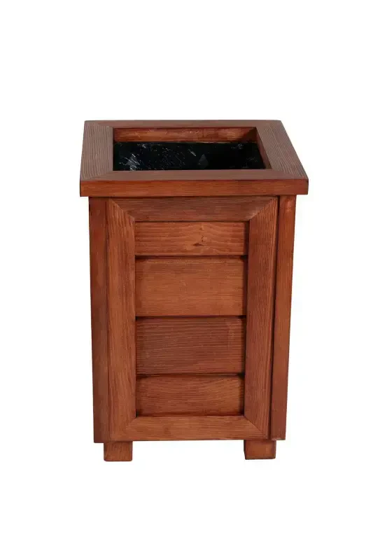 Dekorativ yog'och tuvak - Baland - Qizil daraxt - KAF AHŞAP