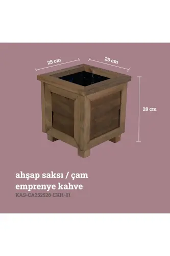 Dekorativ yog'och tuvak - kichik o'lchamli - emdirish - KAF AHŞAP (1)