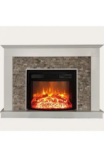 Декоративный электрический камин 1110s Stone 1800 Вт с Bluetooth и звуковыми эффектами - 1