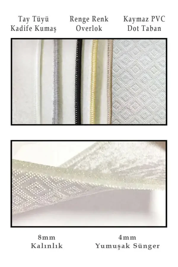 Декоративный современный коврик для ванной, нескользящий, моющийся, набор, цветной, 50x60-60x90 см - 3