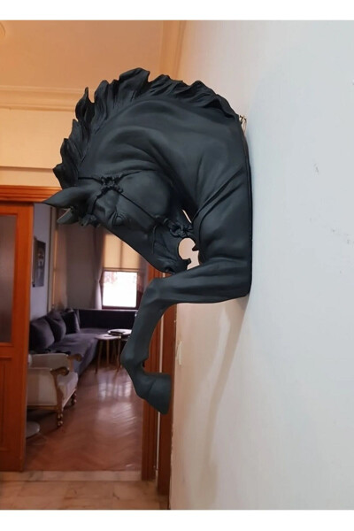 Dekoromi Dekoratif Duvar At Kafası Aplik (48CMX28CM) - TUAL HOBI SANAT (1)