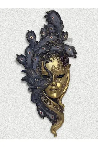 Dekoromi Dekorativ Niqob Paneli Devori Haykali (53X26CM) - TUAL HOBI SANAT (1)